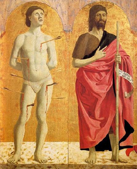 Piero della Francesca Sts Sebastian and John the Baptist